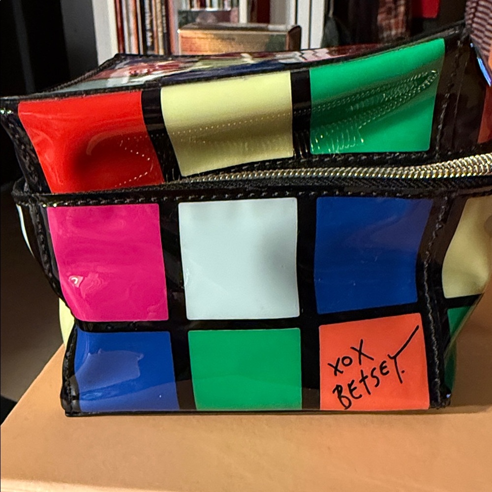Betsey Johnson Colorful Block Cosmetic Bag - Picture 7 of 13